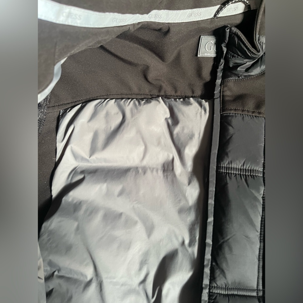 Guess Mens Soft Shell Puffer/Coat/Jacket Large L - Picture 8 of 8
